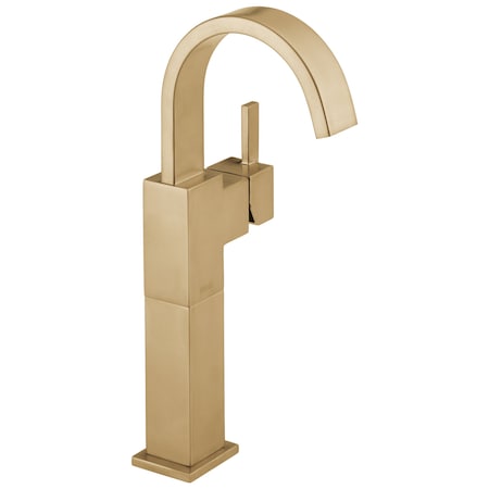 Delta Vero Single Handle Vessel Bathroom Faucet In Champagne Bronze 753LF-CZ