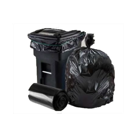 Bsl Black Trash Can Liner 38in x 58in, 60 Gallon 0.7 Mil - 100/case 3906