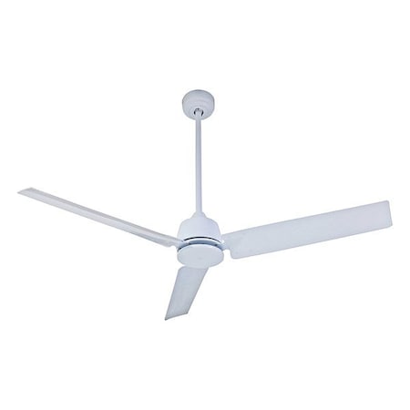 Dayton Ceiling Fan, White, 56 in Dia, 3 Blade 855H24