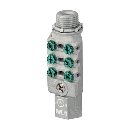 Southwire Madison Electric Bonding Bridge Connector, 1/2 in, No 10 Wire, Zinc MEIBB