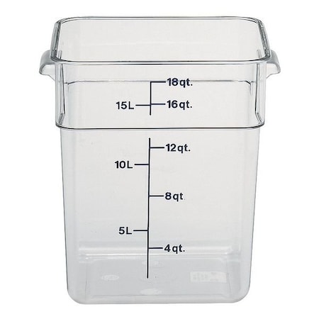 Cambro Food Storage Containers, PK 6 CA18SFSCW135