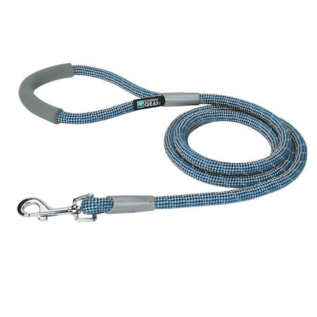 Guardian Gear Reflective Rope Lead, 6 ft L, Blue, Fastening Method: Clasp ZA9909 06 19