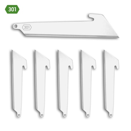 Outdoor Edge Cutlery 3.0" UTILITY BLADE PACK, Tumbled, 6PK RRU30-6