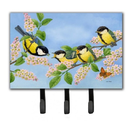 Carolines Treasures Great Tit Family of Birds Leash or Key Holder ASA2203TH68