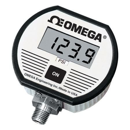 Omega Digital Pressure Gauge, 0 psi to 500 psi, 0.25 %, 1/4 " NPT Male, 3.5 Digit, Battery Powered, DPG10 DPG1000B-500G