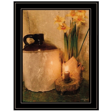 Homeroots Daffodils 2 Black Framed Print Wall Art 404297