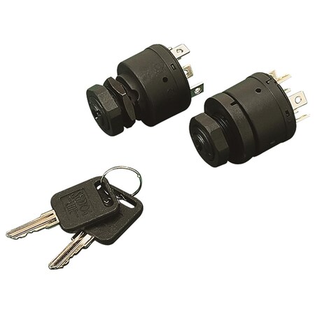 Sea-Dog 420381-1 0.81 x 0.62 in. 6 Screw Three Position Ignition Switch, Polypropylene - Magneto Style 3004.4221