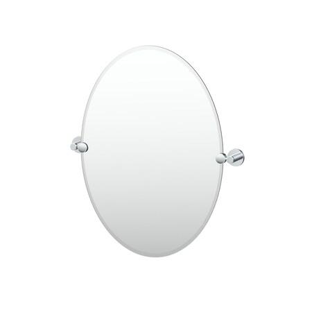 Gatco Reveal 26.5" Frameless Oval Mirror, Chrome 4669