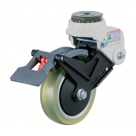 Foot Master Bolt-Hole Caster, 150mm dia, Swivel, PU GDS-150B-65SS