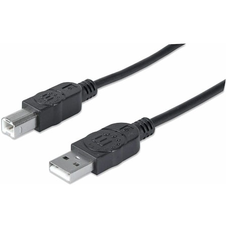 Manhattan - Strategic MANHATTAN HI-SPEED USB DEVICE CABLE A MALE / B MALE, 1.8 M 6 FT., BLACK 333368