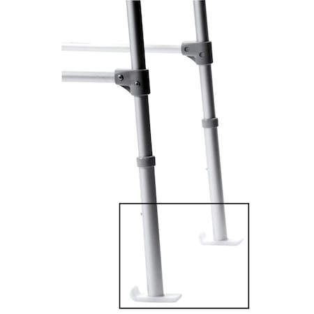 Compass Health Brands Walker Ski Glides, White FGA80900