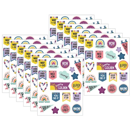 Teacher Created Resources Oh Happy Day Stickers, 120-Piece Set, 12PK 9054