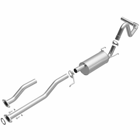 Bre Exhaust Exhaust System, Stainless Steel; With Muffler; 2-3/8 Inch Pipe Diameter; Single Exhaust 106-0226