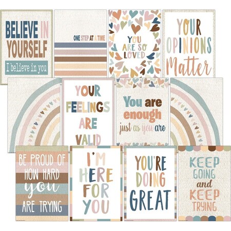 Teacher Created Resources Everyone is Welcome Small Posters, 12-Piece Set 7146