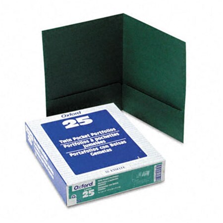 Esselte Pendaflex Esselte Pendaflex  Twin-Pocket Portfolio  Linen  Paper  Hunter Green 53434
