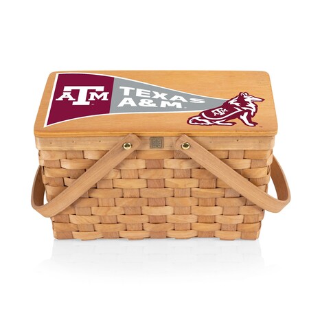 Picnic Time Family Of Brands NCAA Texas A&M Aggies Poppy Personal Picnic Basket 124-00-299-564-0