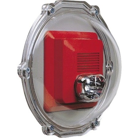 Safety Technology International Stopper Dome, Polycarbonate, Flush Mount, 7 3/8 in W x 7 3/8 in H x 2 7/8 in D, Clear STI-1225