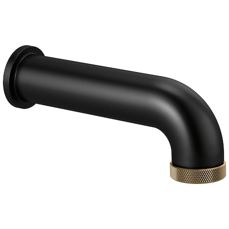 Brizo Litze Litze Diverter Tub Spout Matte Black/Luxe Gold RP81437BLGL