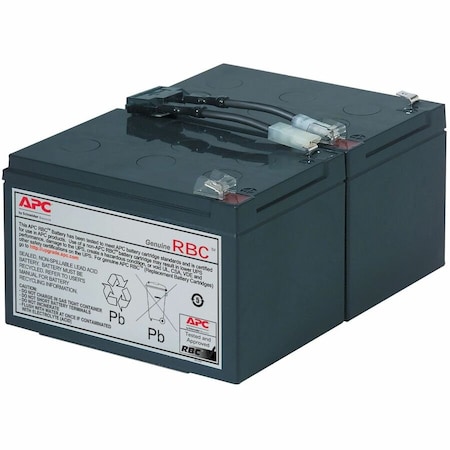Apc UPS Battery, Mfr. No. SMT1000, 24V DC, 11 Ah, Detachable Cable RBC6