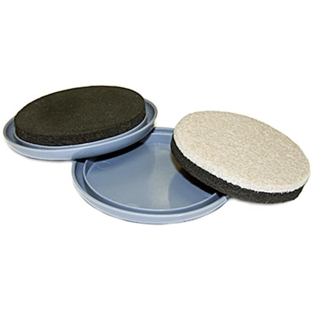 Richelieu 3 in. TruGuard Round 2-In-1 Convertible Glides, 8PK 235854