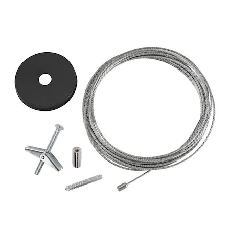 Keystone Canopy Cover Non-Feed Kit, Drywall / Stud Mount | 2" Circular | Black KT-LALED-2CC-1-NF-KIT-B