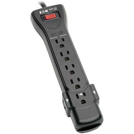 Tripp Lite Outlet Strip, Surge, 5-15R, 5-15P, 25 ft., Black SUPER725B
