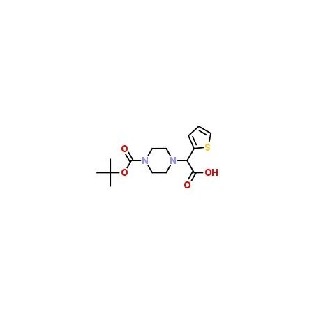 Ak Scientific 2-(4-Boc-piperazinyl)-2-(thiophen-2-yl)acetic acid (250mg), CAS 763109-79-1 C024-250mg