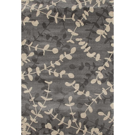 Art Carpet 9 x 13 ft. Milan Collection Eucalyptus Woven Area Rug, Gray 24989