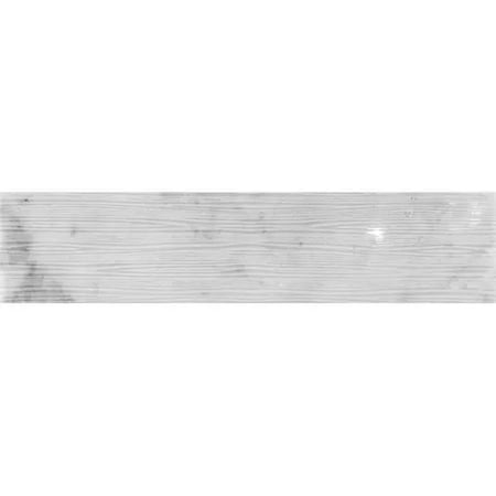 Apollo Tile Artisana 3x12 in. White Textured Bianco Carrara Etched Linear Wave Elongated Subway Tile, 20PK APLEFT8802CAA