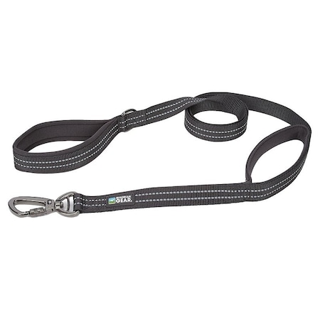 Guardian Gear Reflective Dog Leash, 6 ft L, Nylon Line, Black, Fastening Method: Snap ZA5172 06 30