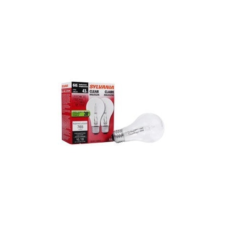 Sylvania LED Bulbs, 2PK 43A/HAL/CL/2