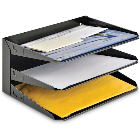 Mmf Industries Horizontal Organizer, 3-Tier, Ltr Size 2643004