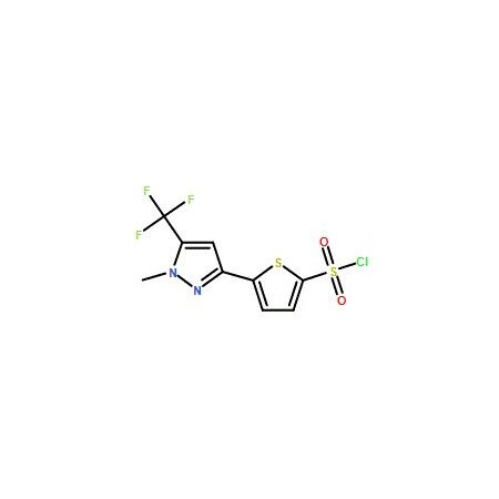 Ak Scientific 5-[1-Methyl-5-(trifluoromethyl)-1H-pyrazol-3-yl]thiophene-2-sulfonyl chloride (250mg), CAS 166964-3 Y7760-250mg
