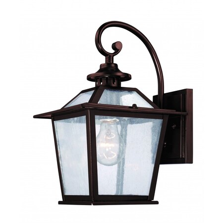 Homeroots Antique Bronze Terrarium Shape Wall Light 398644