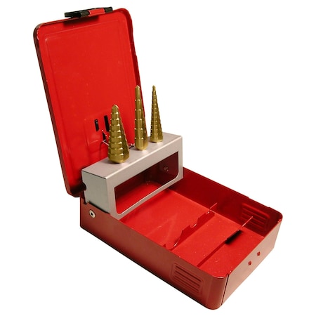 Cle-Line 3PC 1/8-3/4 HSS 118 Degree Split Point Step Specialty Drill Set Cle-Line 1874 TiN RHC C20326