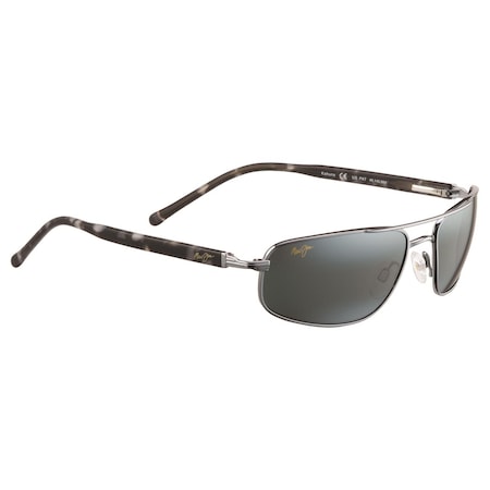 Maui Jim Kahuna Men's Gunmetal Frame Neutral Gray Lens Polarized Sunglasses 6.03429E+11