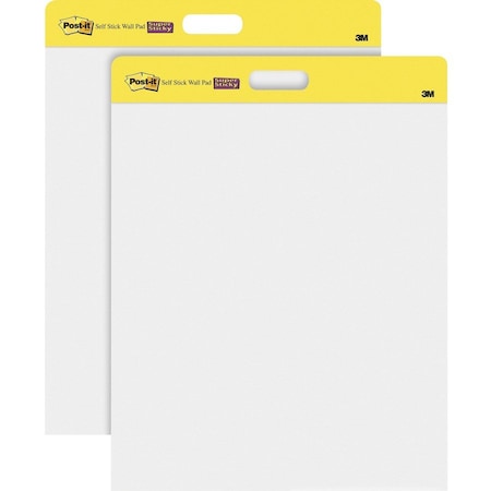 3M Commercial Pad, Wall, Post-It/Self-Stck, 2PK MMM566CT