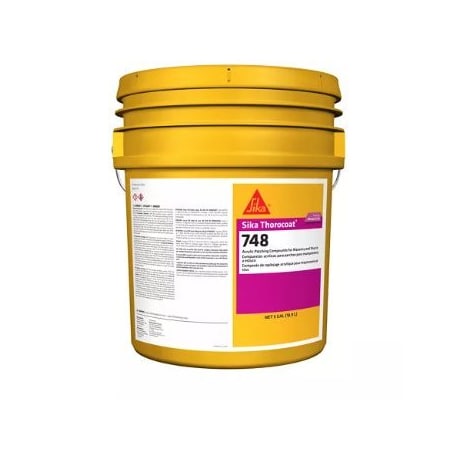 Sika Thorocoat 748 Acrylic Patching Compound, 5 Gallon Pail 813052