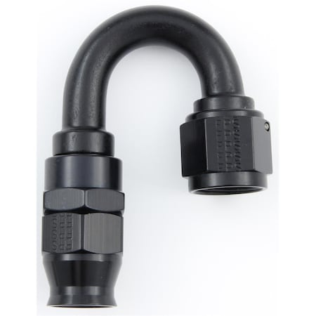 Geared2Golf 681806-BL 180 deg -6 AN Real Street PTFE Race Hose End Fitting, Black GE3635913