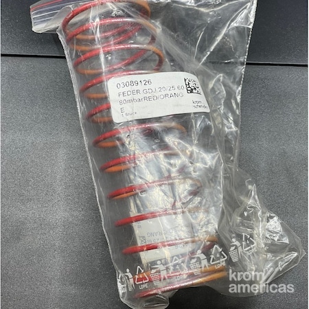 Honeywell Kromschroder SPRG, 60 80 MBAR, RED/OR SPRG GDJ20, GDJ25 KS03089126