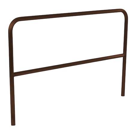 Vestil Aluminum Pipe Safety Railing 72 In. Length Brown ADKR-6-BN