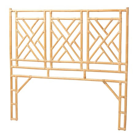 Bali & Pari Karavo Bohemian Natural Rattan Queen Size Standalone Headboard 249-13856-ZORO