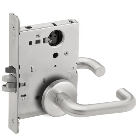 Schlage Grade 1 Classroom Mortise Lock, Less Cylinder, 03 Lever, B Rose, Satin Chrome Finish, Field Reversi L9070L 03B 626