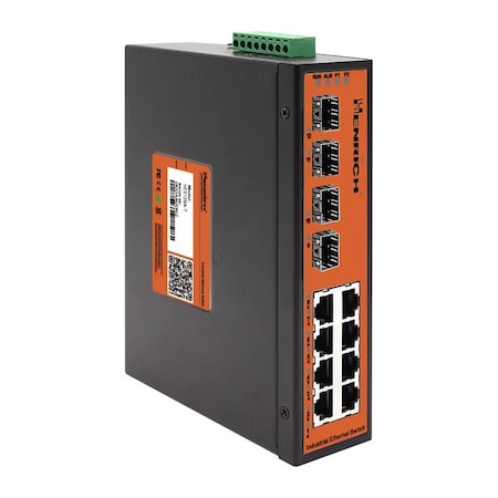 Henrich Full Gigabit 8 Copper Ports + 4 SFP Slots Full Layer 2 Industrial Managed Ethernet Switch CTS12MA-4GSFPB