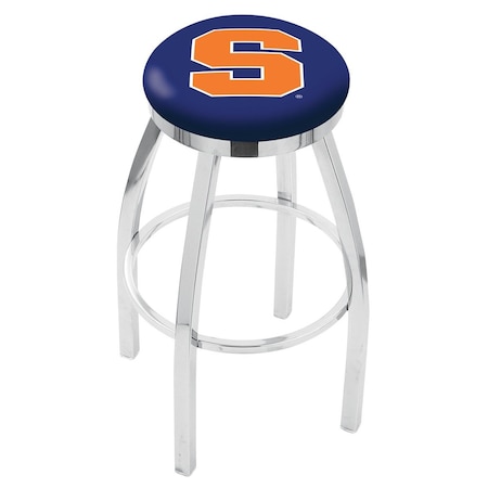 Holland Bar Stool Co 36" Chrome Syracuse Swivel Bar Stool, Accent Ring L8C2C36Syrcse