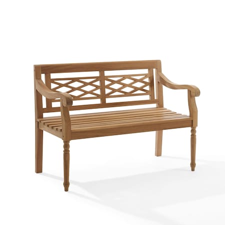 Crosley Olivier Teak Indoor Outdoor Bench CO7381-TK