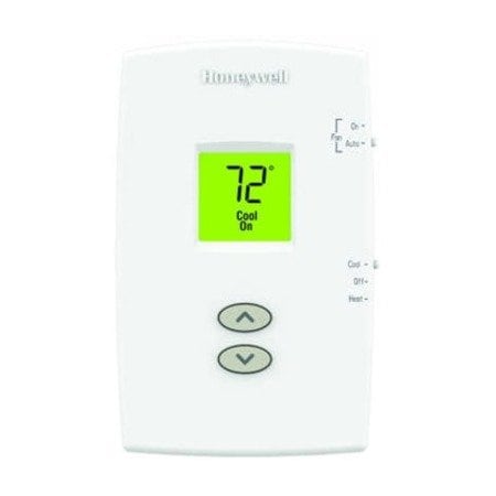 Honeywell Home Vertical Non-Programmable Thermostats, 1 H, 1 C, Hardwired/Battery, 20/30VAC TH1110DV1009/U