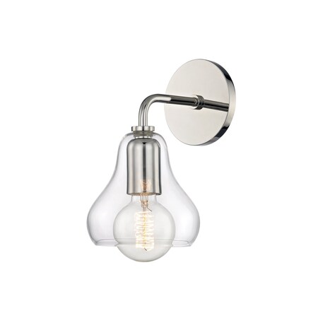 Mitzi Sadie 1 Light Wall Sconce 5.75 In. Polished Nickel H104101S-PN