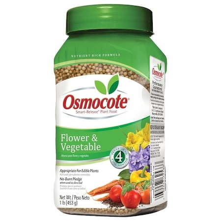 Miracle-Gro Osmocote Smart Release Flower and Vegetable Plant Food, Solid, 1 lb 277160