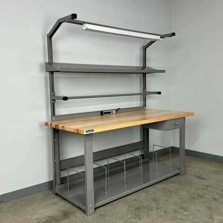 Stackbin Workbenches, 60" W, 1000 lb. M6030BDN-GN